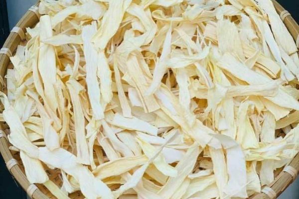 Các món ăn chế biến từ củ hủ dừa sấy khô Bến Tre