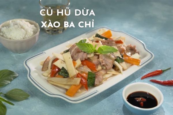 Chế biến các món ăn từ củ hủ dừa chua ngọt