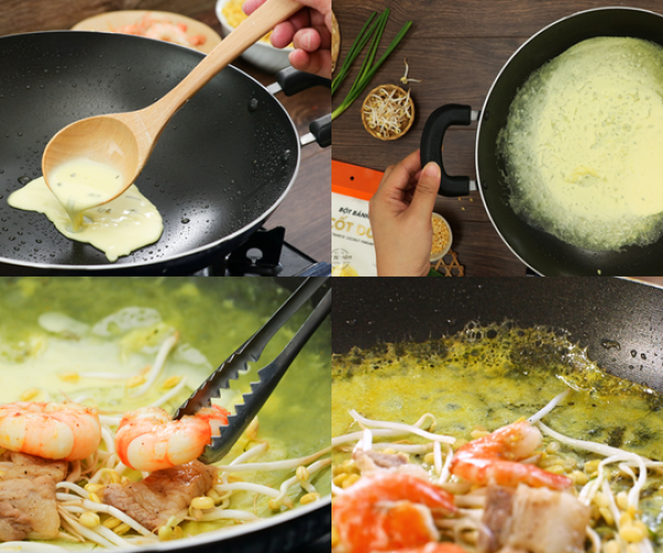 Cách làm bánh xèo củ hủ dừa chuẩn vị miền Tây Bến Tre