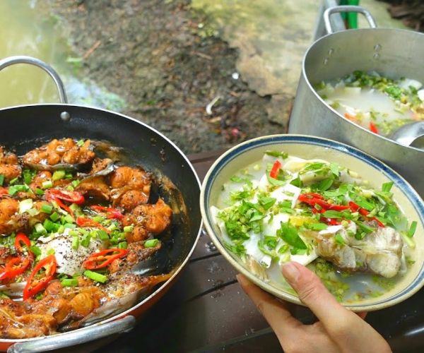 Nấu canh chua với củ hủ dừa