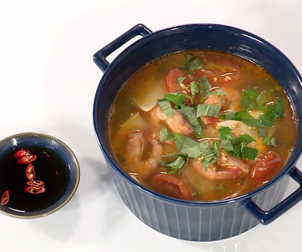 Các món canh chua dùng với củ hủ dừa