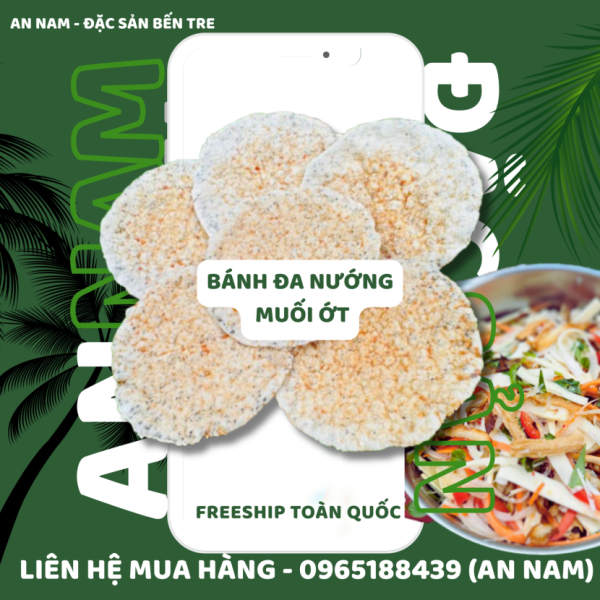 Bánh Đa Nướng Muối Ớt