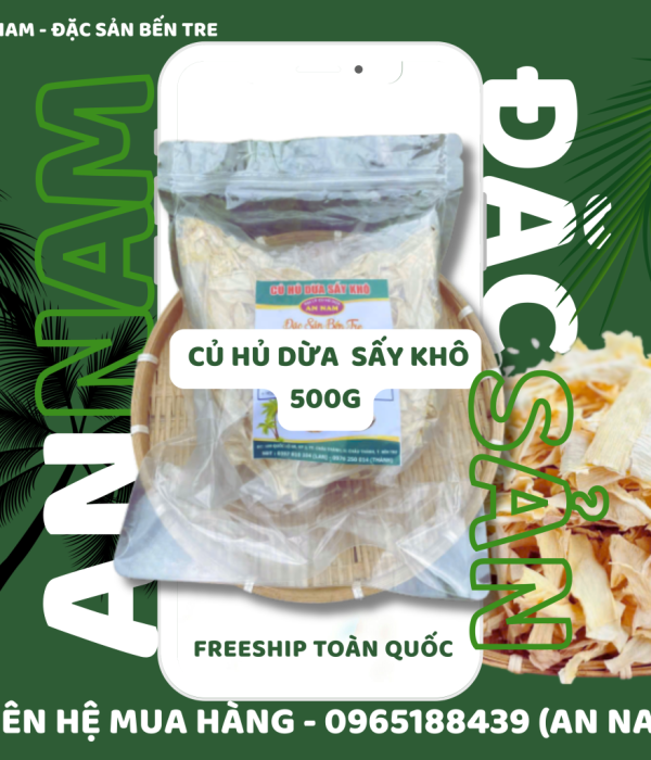Củ hủ dừa sấy khô